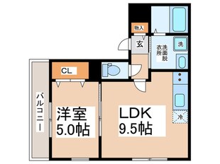 仮）泉佐野市笠松Ｂ棟　新築工事の物件間取画像